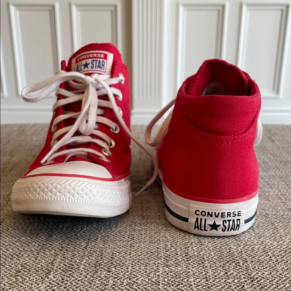 Converse All Star Red Canvas Sneakers